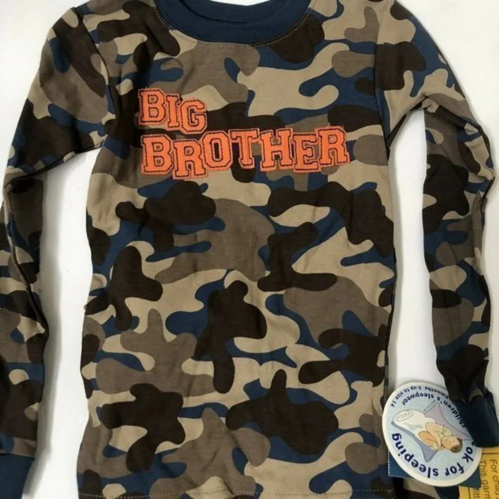 Carters Baby Boy Toddler Pajamas 4T Big Brother